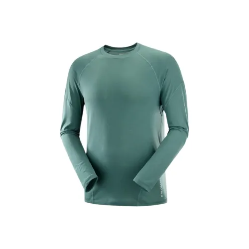 SALOMON CROSS RUN T Рубашка Мужская Зеленая