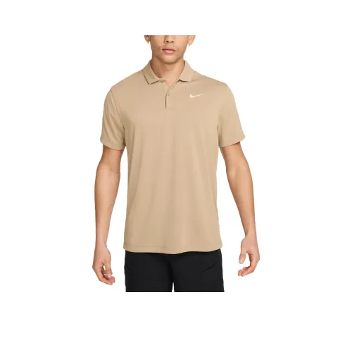 Nike CourtDri Форма T Рубашка Мужская Абрикосовый Чай Коричневый