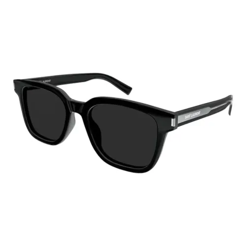 SAINT LAURENT Металлический ацетат Прямоугольные Солнцезащитные очки Унисекс Черный