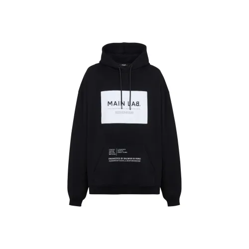 BALMAIN Черные Мужские Свитшоты