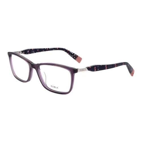Furla Пластик Прямоугольные Оправы для очков Женские Фиолетовые
