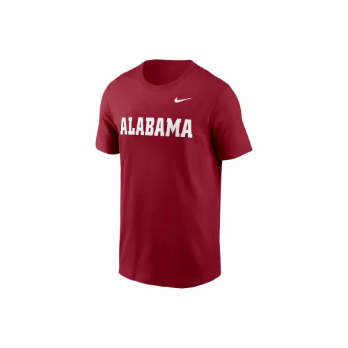 nike CollegeAlabama FW24 Малиновый Tide Primetime Wordmark T Рубашка Мужская Темно-красная