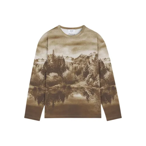 Maison Kitsune Дымчатый Мужской T-Рубашки