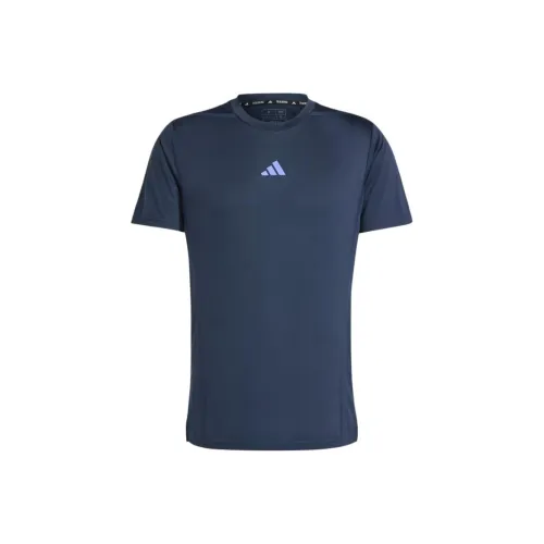 Adidas Blue Men's T-Shirts Adidas Синий Мужские Футболки