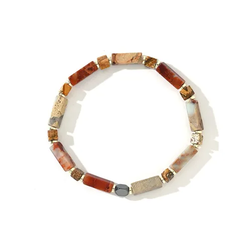 CIROCCO Нержавеющая сталь Искусственный агат Браслеты Мужской