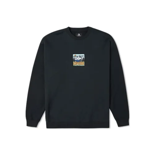 Конверс Черные Мужские Свитшоты