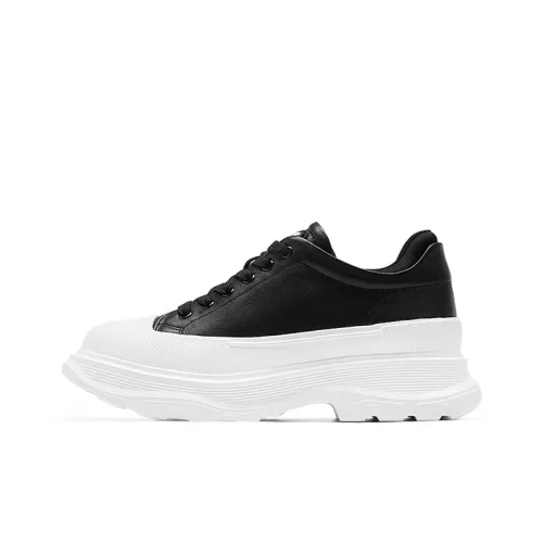 RHYTHM OF JOY Толстая подошва Кроссовки Женские Черный Белый