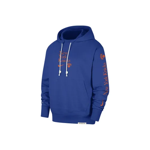 Nike New York Knicks Стандартный выпуск Courtside толстовка мужская королевский синий