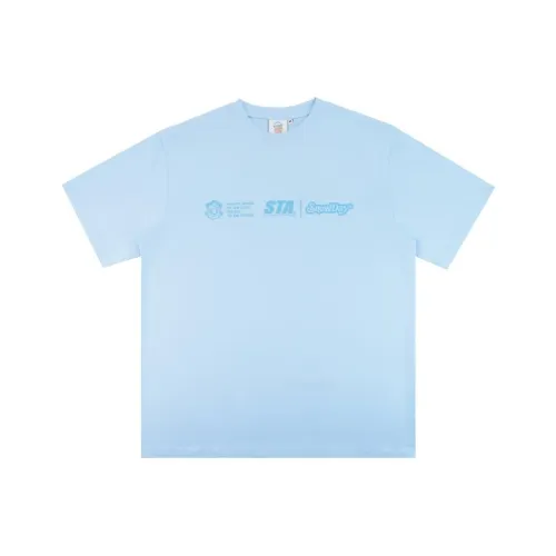 Snowday x STA T-Shirt Унисекс Небесно-голубой
