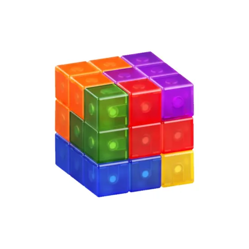 Qiyi Магнитный Конструктор Кубик Рубика 3x3x3 с эффектом 3D магнитные блоки развивающие игрушки