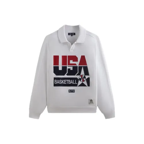 KITH USA Basketball Series SS24 Толстовка Мужской Белый