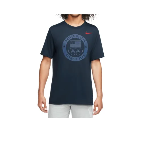 nike Тренировки T-рубашка Мужская Черная