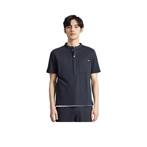 DIKENI T-Рубашка Мужская Темно-Королевский Синий