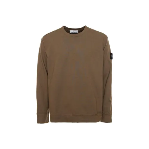 STONE ISLAND Толстовка Мужская Коричневая