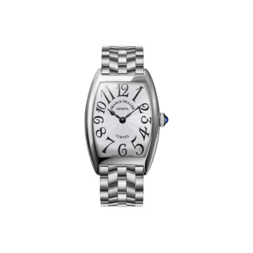 Franck Muller Кварцевый механизм Унисекс Часы 25*35 мм Серебристый циферблат Корпус из нержавеющей стали Ремешок из нержавеющей стали