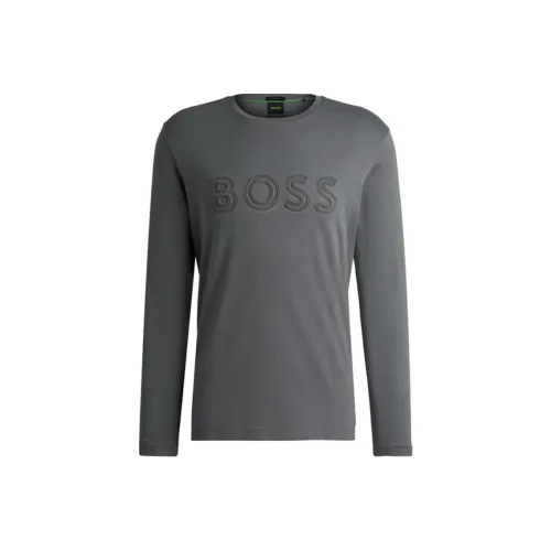 Hugo Boss Серые Мужские T-Рубашки