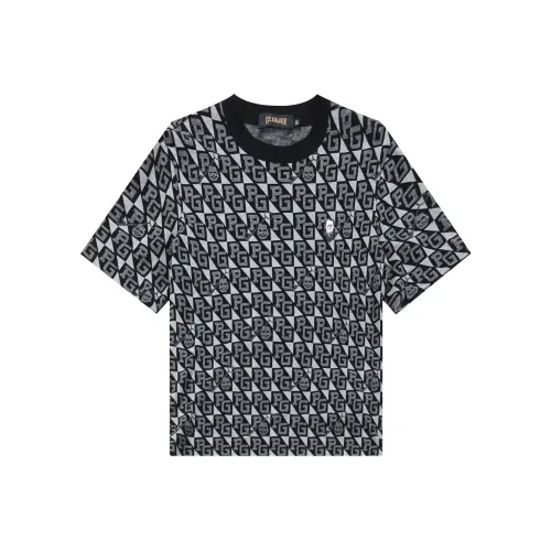 PP.GOLDEN Серый Серебряный Мужская T-Рубашка