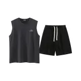 Темно-серый + черный (комплекты одежды без рукавов)