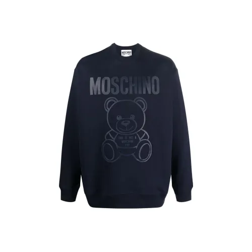 MOSCHINO Морской синий Мужские Свитшоты