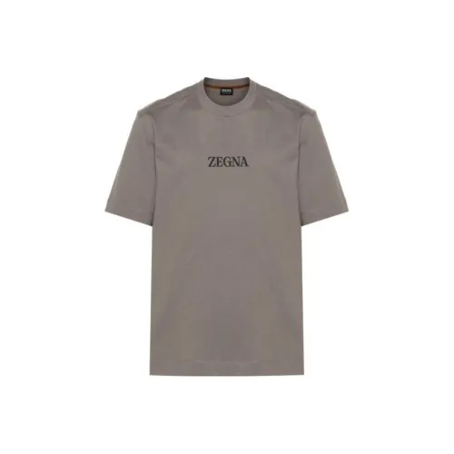 Ermenegildo Zegna Серые Мужские T-Рубашки