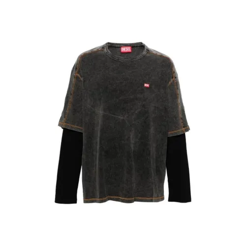 DIESEL Серый Мужской T-Рубашки