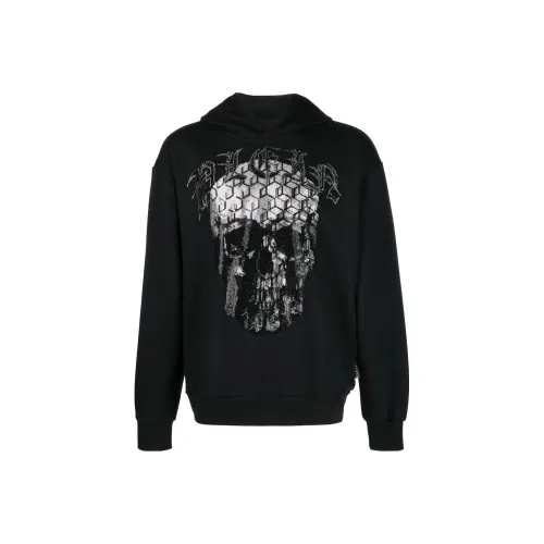 PHILIPP PLEIN Мужские черные свитшоты