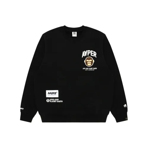 AAPE Черный BKX Мужские Свитшоты