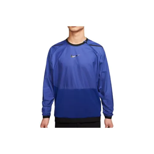 Nike Толстовка Мужской Темно-Королевский Синий Черный