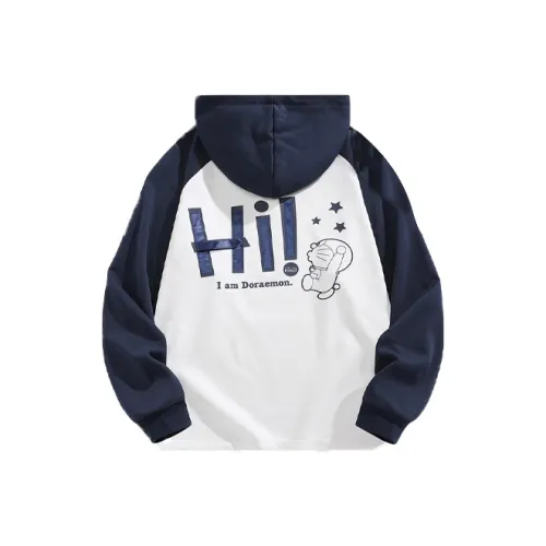DoraemonA С капюшоном свободный крой большой размер длинный рукав толстовка унисекс