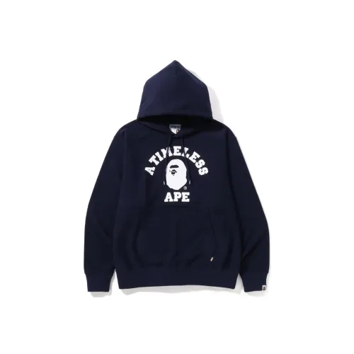 A BATHING APE Темно-синий синий мужские свитшоты