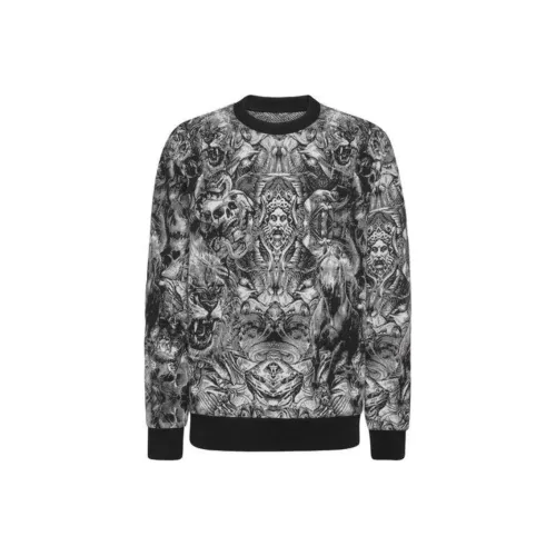 PHILIPP PLEIN Мужские черные свитшоты