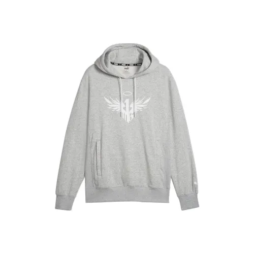 PUMA x MELO Свитшот Мужской Светлый Меланжевый Серый