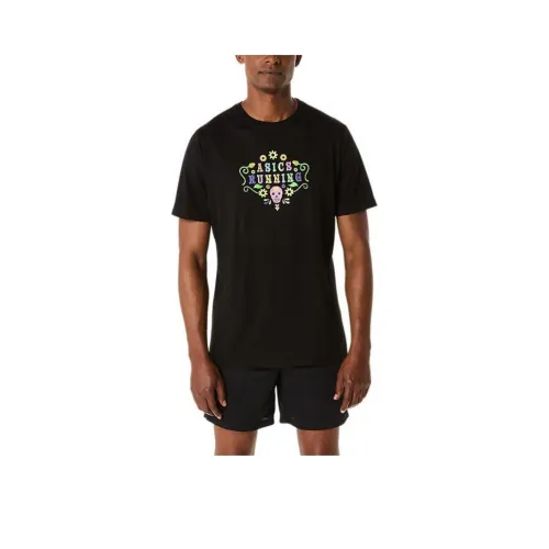 Asics Унисекс Day OF The DEAD Короткий рукав Tee T-рубашка Унисекс Черный