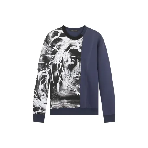 VERSACE Темно-синие мужские свитшоты