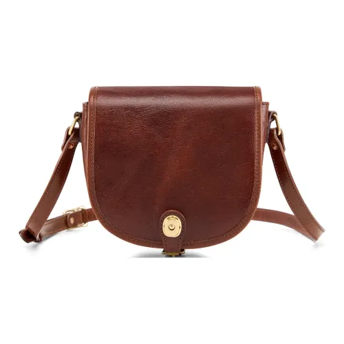 KAISER Сумка через плечо из коровьей кожи стандартная женская закатный кофе закатный желтый черный