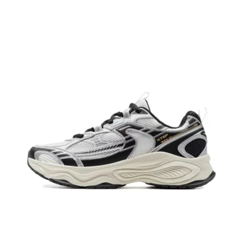 XTEP Дышащий And Устойчивый к истиранию Низкий Топ Кэжуал Мужской Белый Серебряный Черный