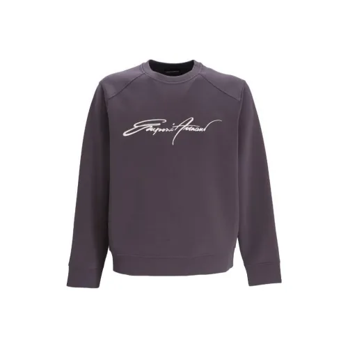 Emporio Armani Battleship Серый Мужской Свитшот