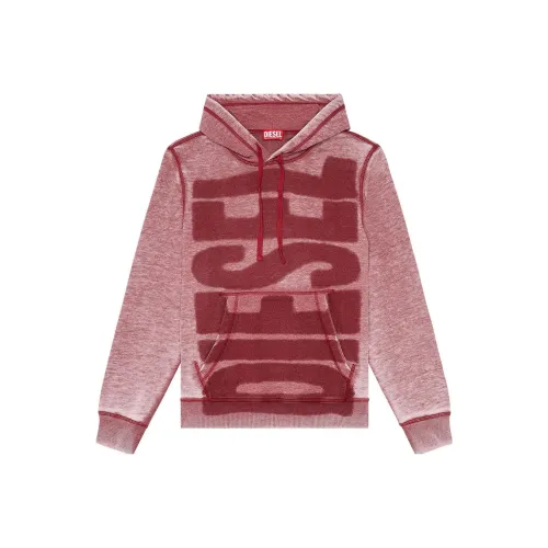 DIESEL Red Men's Sweatshirts DIESEL Красные Мужские Толстовки