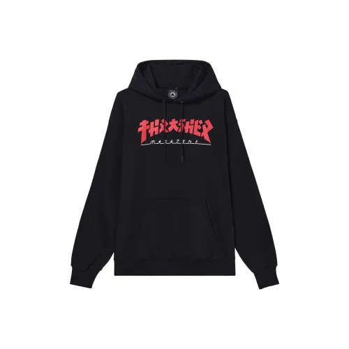 Thrasher Свитшот Американская версия Унисекс Черный