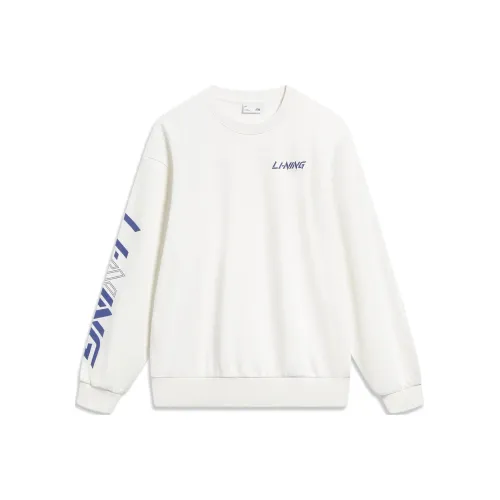 LINING Sports Life Collection Белый Унисекс Свитшоты