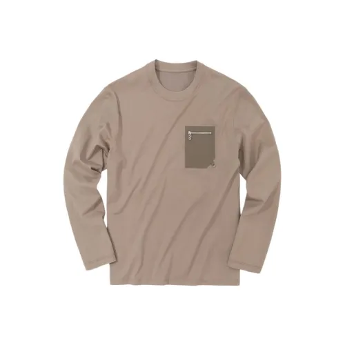 Mr.Bu T Рубашка Мужская Льняная Ткань Кофейного Цвета