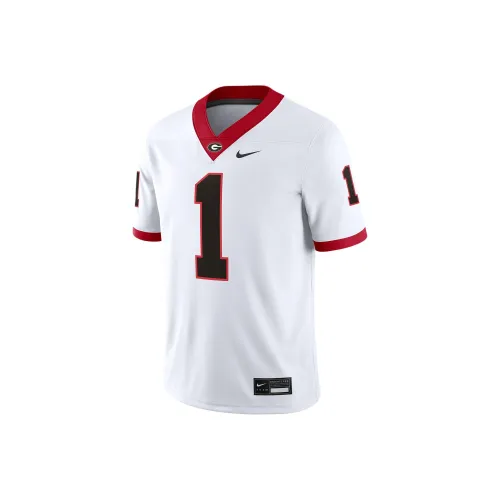 nike Dri Fit College Georgia Bulldogs T-Shirt Мужской Белый
