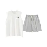 Белый + Фотиния Серый (Майка Комплекты Одежды)