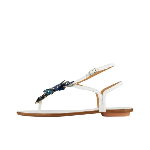 AQUAZZURA Papillon One Ремешок Сандалии Женские Белые