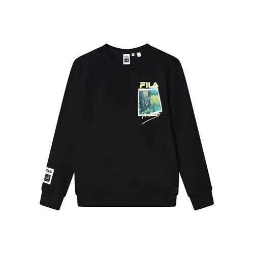 FILA Van Gogh Museum 2,0 Глубокий черный Мужские Свитшоты