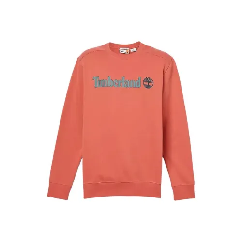 Timberland Linear Logo Свитшот с круглым вырезом Мужской BURN Охра