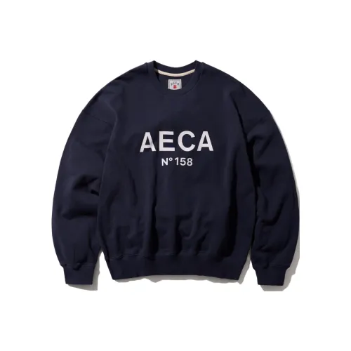 AECA WHITE Морской синий Мужские Свитшоты