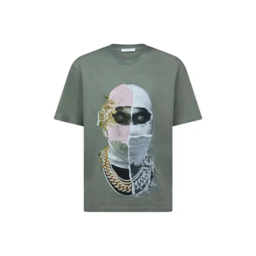 IH NOM UH NIT SS24 T Рубашка Мужская Зеленая Серая