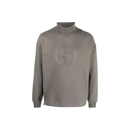 GIORGIO ARMANI Мужские Свитшоты Цвет Хлопковый Зеленый