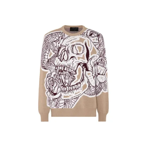 PHILIPP PLEIN Бежевый Мужской Свитшот